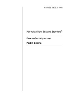 AS/NZS 2803.2:1995 AS/NZS 2803.2:1995