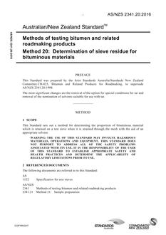 AS/NZS 2341.20 AS/NZS 2341.20