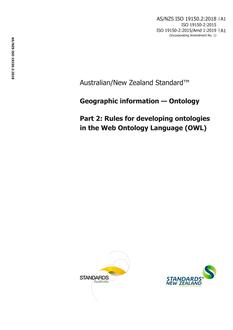 AS/NZS ISO 19150.2 AS/NZS ISO 19150.2