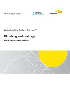 AS/NZS 3500.4 AS/NZS 3500.4