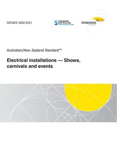 AS/NZS 3002 AS/NZS 3002