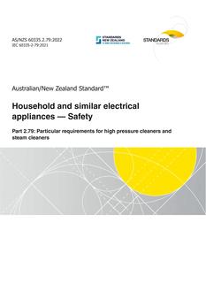 AS/NZS 60335.2.79 AS/NZS 60335.2.79