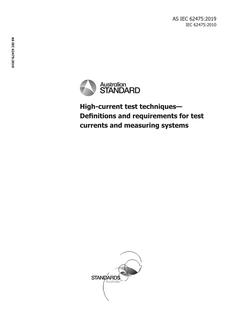 AS IEC 62475 AS IEC 62475