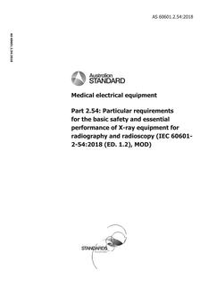 AS 60601.2.54 AS 60601.2.54