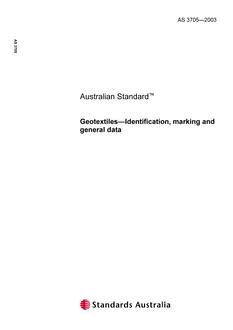 AS 3705-2003 AS 3705-2003