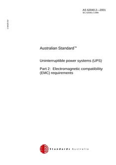 AS 62040.2-2001 AS 62040.2-2001