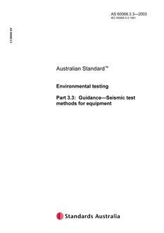 AS 60068.3.3 AS 60068.3.3