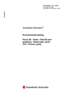 AS 60068.2.30 AS 60068.2.30