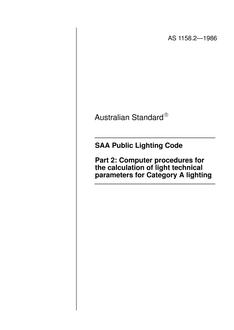 AS 1158.2-1986 AS 1158.2-1986