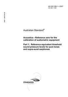 AS ISO 389.1-2007 AS ISO 389.1-2007
