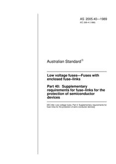 AS 2005.40-1989 AS 2005.40-1989