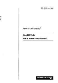 AS 1735.1-1986 AS 1735.1-1986