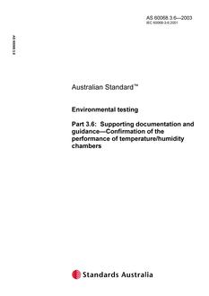 AS 60068.3.6 AS 60068.3.6