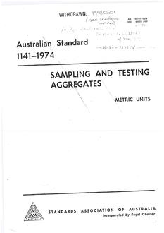 AS 1141-1974 AS 1141-1974