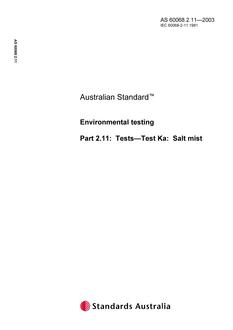 AS 60068.2.11 AS 60068.2.11