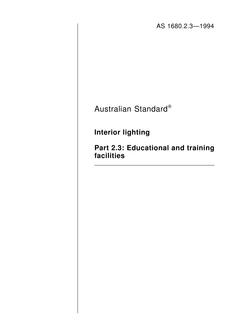 AS 1680.2.3-1994 AS 1680.2.3-1994