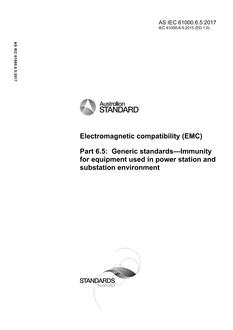 AS IEC 61000.6.5 AS IEC 61000.6.5