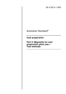 AS 4156.3-1994 AS 4156.3-1994