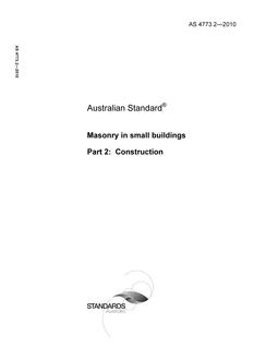 AS 4773.2-2010 AS 4773.2-2010