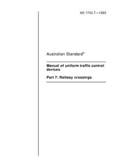 AS 1742.7-1993 AS 1742.7-1993