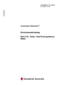 AS 60068.2.18 AS 60068.2.18