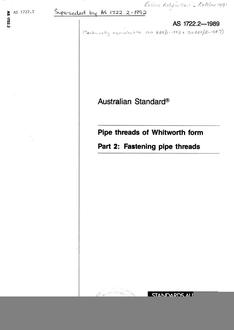 AS 1722.2-1989 AS 1722.2-1989
