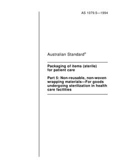 AS 1079.5-1994 AS 1079.5-1994