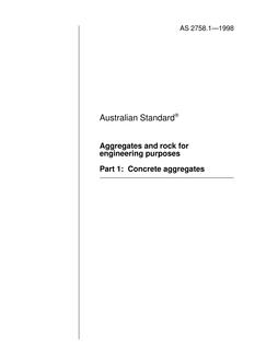 AS 2758.1-1998 AS 2758.1-1998