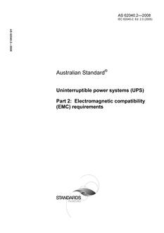 AS 62040.2-2008 AS 62040.2-2008