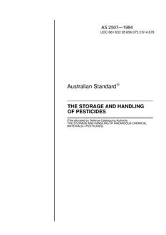 AS 2507-1984 AS 2507-1984