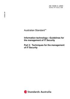 AS 13335.3 AS 13335.3