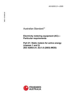 AS 62053.21-2005 AS 62053.21-2005