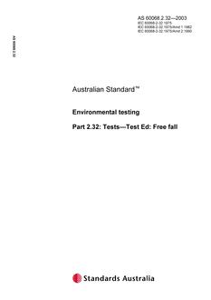 AS 60068.2.32 AS 60068.2.32