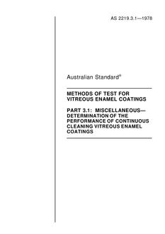 AS 2219.3.1-1978 AS 2219.3.1-1978