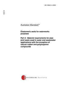 AS 1646.3-2000 AS 1646.3-2000