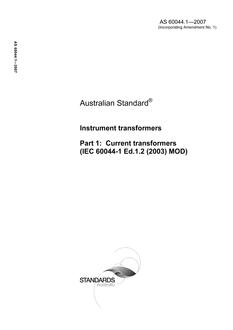AS 60044.1-2007 AS 60044.1-2007