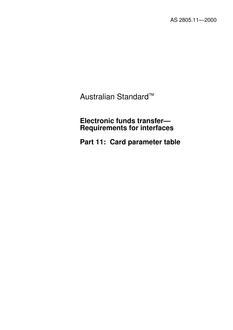 AS 2805.11 AS 2805.11