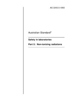 AS 2243.5-1993 AS 2243.5-1993