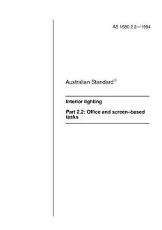 AS 1680.2.2-1994 AS 1680.2.2-1994