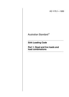 AS 1170.1-1989 AS 1170.1-1989