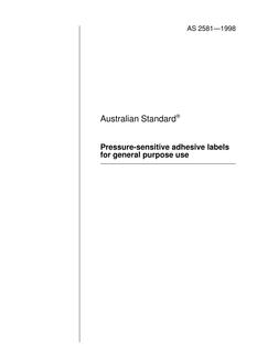 AS 2581-1998 AS 2581-1998