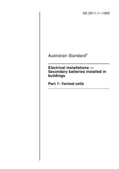 AS 3011.1-1992 AS 3011.1-1992