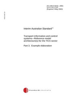 AS 14813.3(INT) AS 14813.3(INT)