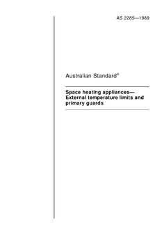 AS 2285-1989 AS 2285-1989