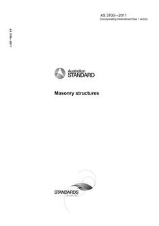 AS 3700-2011 AS 3700-2011