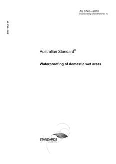 AS 3740-2010 AS 3740-2010