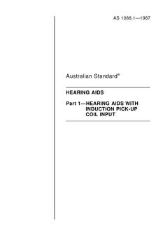 AS 1088.1-1987 AS 1088.1-1987