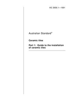 AS 3958.1-1991 AS 3958.1-1991