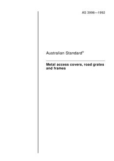 AS 3996-1992 AS 3996-1992