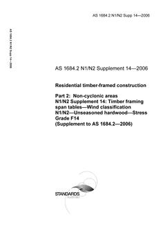 AS 1684.2 N1 N2 SUPP 14-2006 AS 1684.2 N1 N2 SUPP 14-2006
